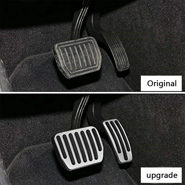 Aluminum Alloy Foot Rest Pedal Pad Non-Slip Non Drill for Tesla Model X 